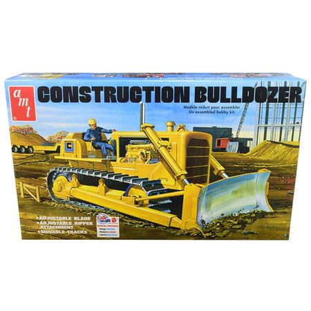 AMT Construction Bulldozer Skill 3 Model Kit 1 by 25 Scale Model Car AMT1086